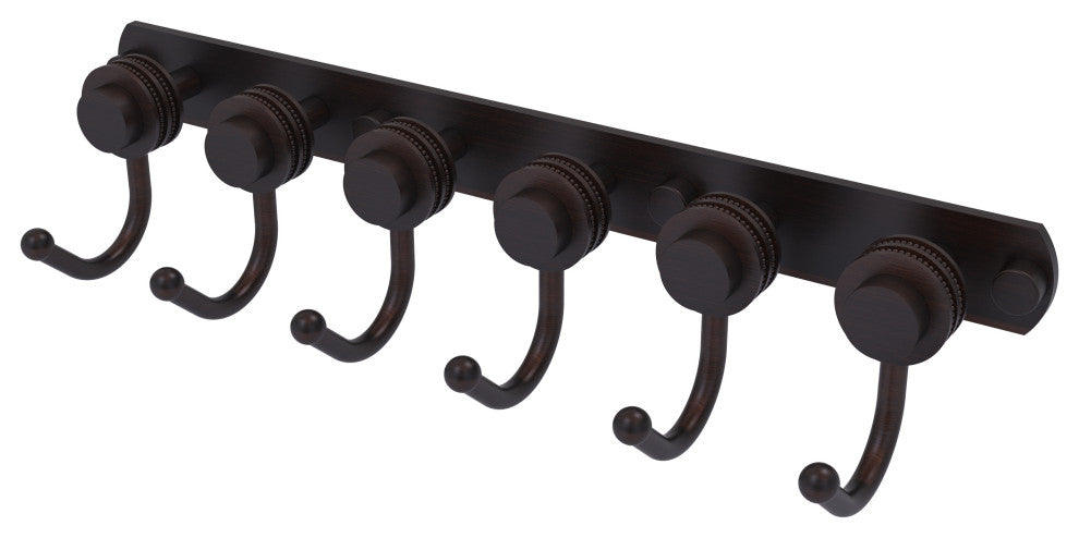 Mercury 6 Position Dotted Accent Tie and Belt Rack, Venetian Bronze