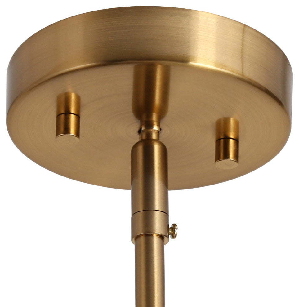 LNC 6-Light Polished Gold Candle Modern/Contemporary LED Indoor Chandelier