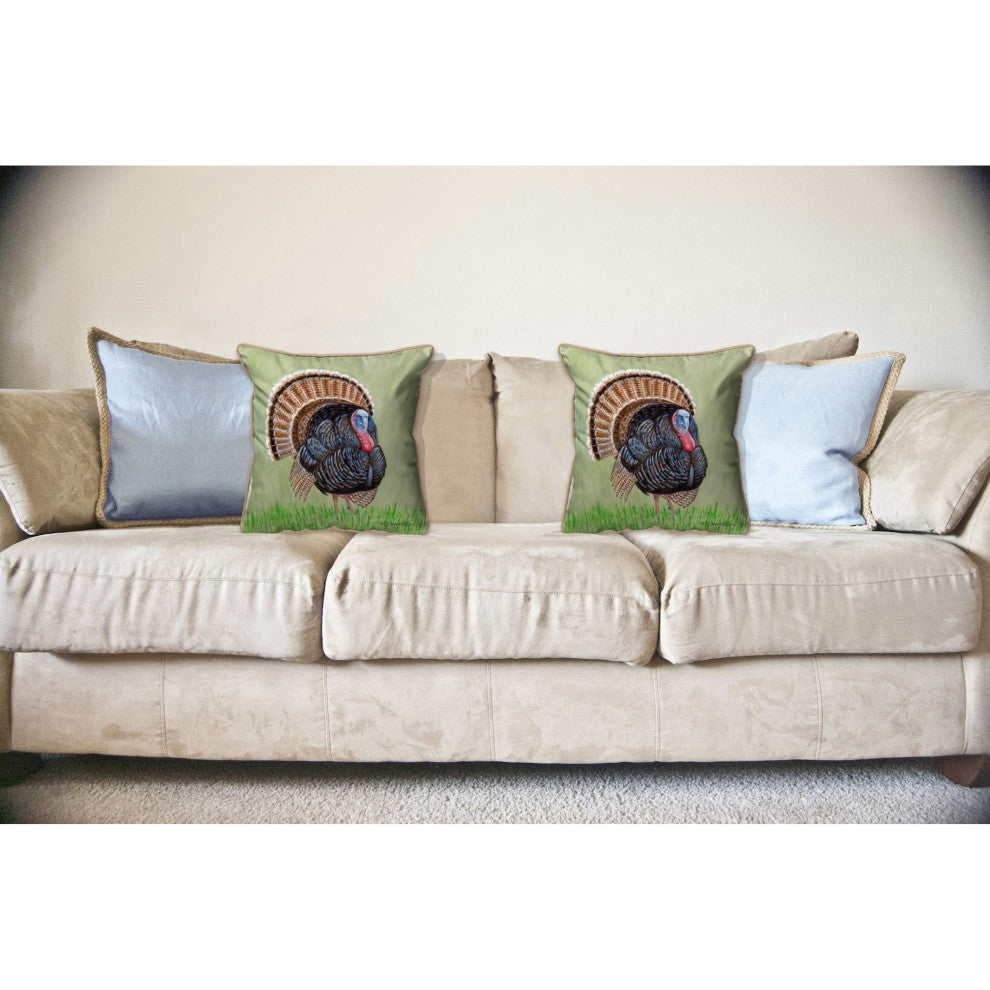 Wild Turkey Large Indoor/Outdoor Pillow 18x18