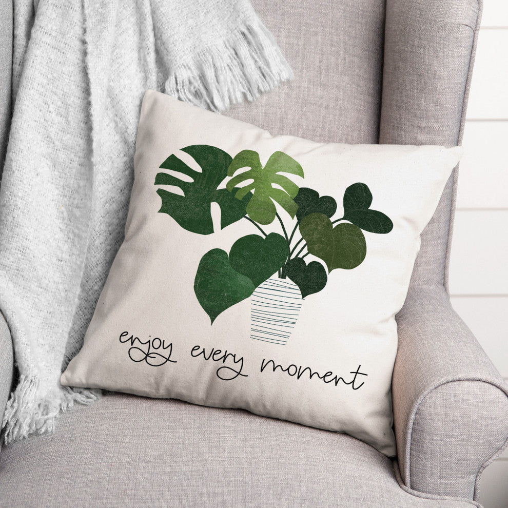 Enjoy Every Moment 18x18 Spun Poly Pillow