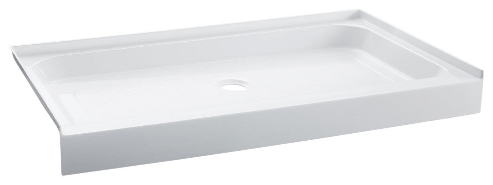 Voltaire 48 x 32 Acrylic White, Single-Threshold, Center Drain, Shower Base