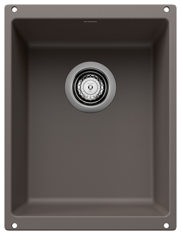 Blanco 513422 Precis 13-3/4" Undermount Single Basin SILGRANIT - Volcano Gray