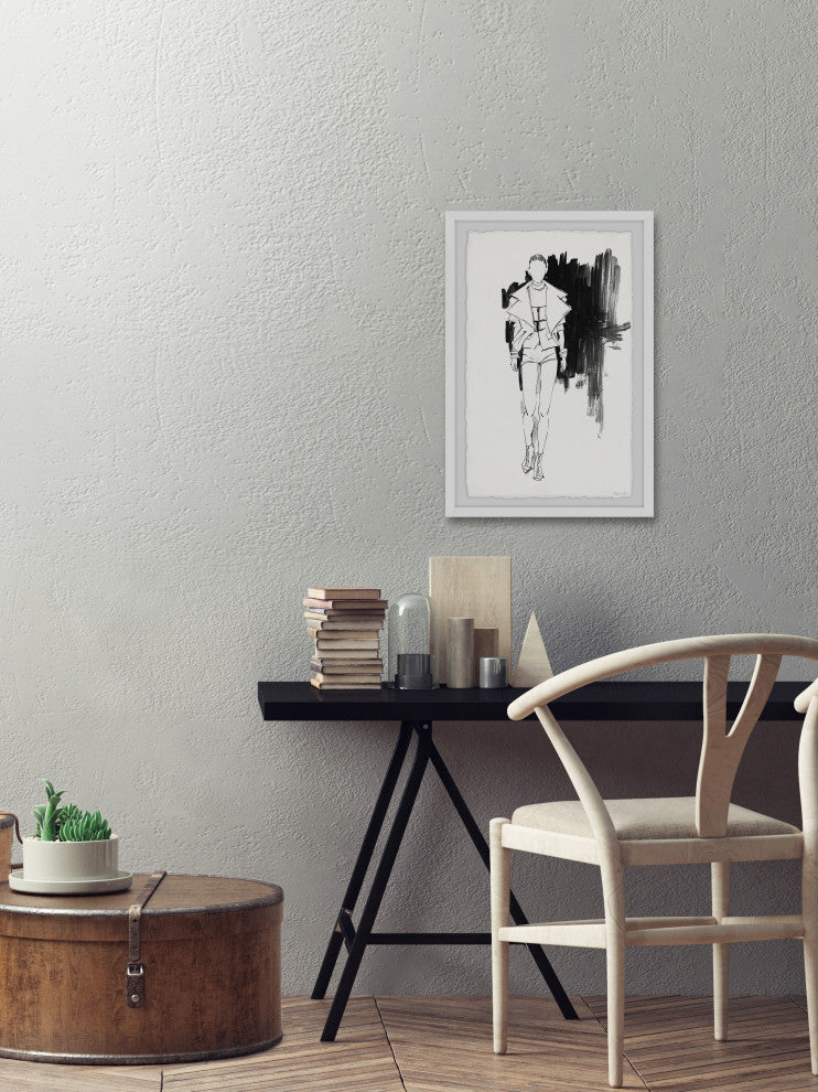"Own the Runway" Framed Painting Print, 30x45