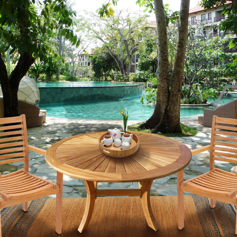 Teak Wood Sun Outdoor Dining Table 47