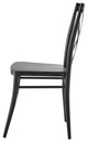 Side Dining Chair, Set of 2, Metal, Black, Modern, Bistro Restaurant Hospitality