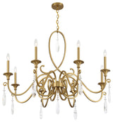 Fairchild 8-Light Chandelier, Warm Brass
