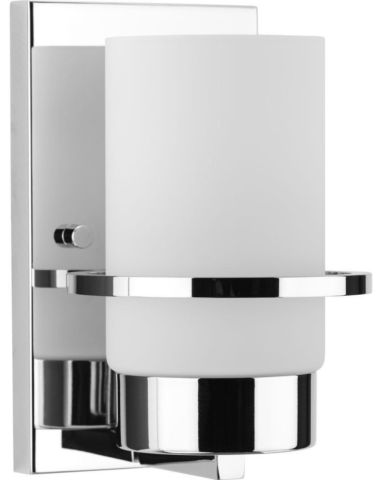 Reiss Collection One-Light Modern Farmhouse Polished Chrome Vanity Light
