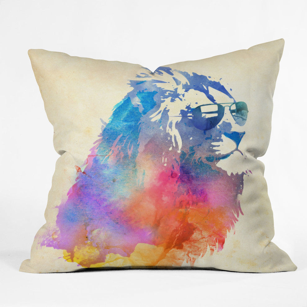 Robert Farkas Sunny Leo Outdoor Throw Pillow
