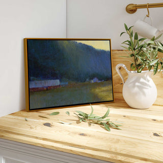 "Riverside Journey" - Peaceful River Landscape Canvas Art