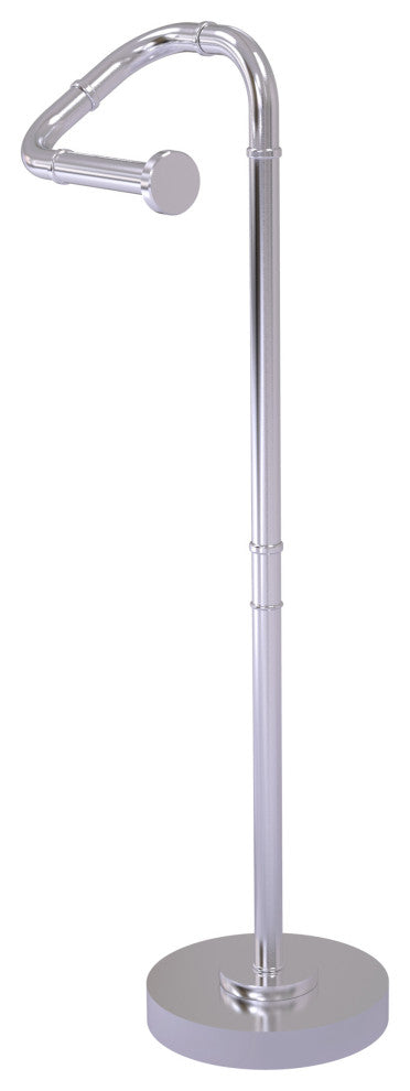 Remi Free Standing Toilet Tissue Stand, Satin Chrome