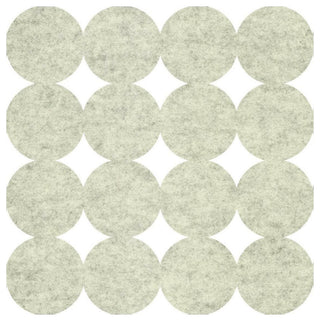 Ivory Modern Circles Acoustical Peel & Stick Tiles