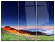 "Majestic and Colorful Sunrise" Photo Metal Wall Art, 3 Panels, 36"x28"