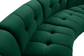 Limitless Velvet Upholstered 12-Piece Modular Sectional, Green