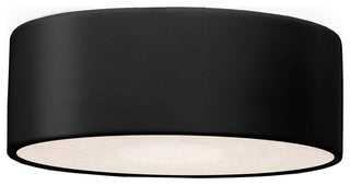 Short Round LED Flush, Carbon Matte Black