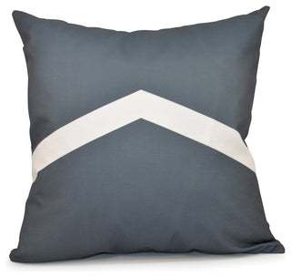 Geometric Decorative Pillow, Steel, 26"x26"