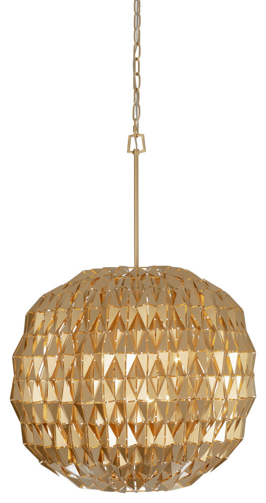 Varaluz-342P06FG-Six Light Pendant French Gold