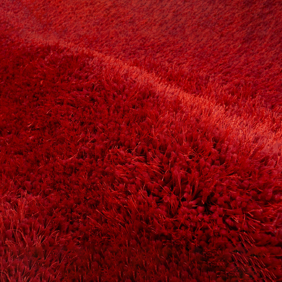 Illustrations Area Rug, Red, 8? x 11?, Solid