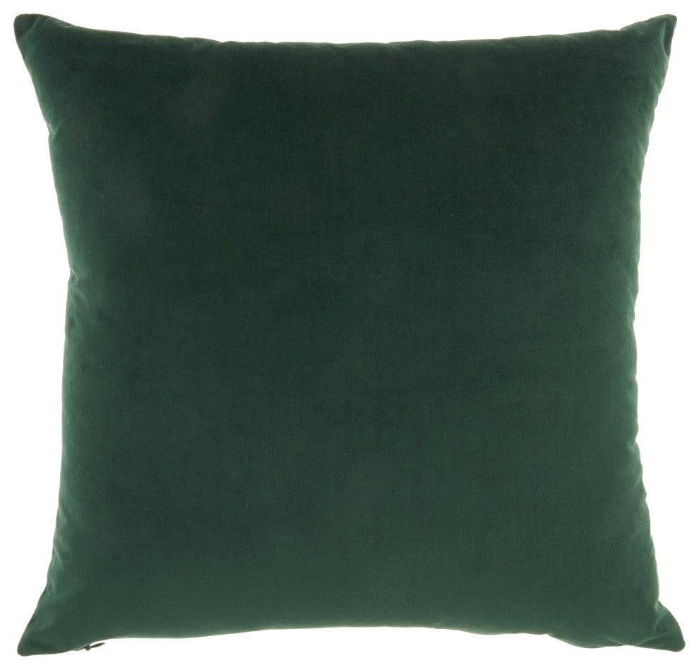Nourison QY168 Throw Pillow, Emerald, 18" x 18"