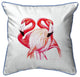 Betsy Drake Two Flamingos Large Indoor/Outdoor Pillow 18x18