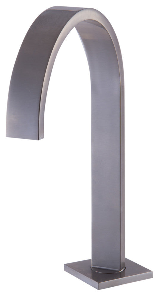 ALFI brand AB1336-BN Brushed Nickel Gooseneck Widespread Bathroom Faucet