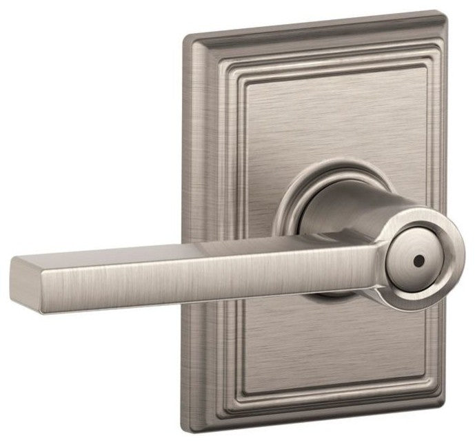 Schlage F40-LAT-ADD Latitude Privacy Door Lever Set - Satin Nickel