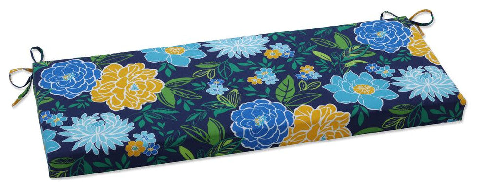 Spring Bling Blue Bench Cushion
