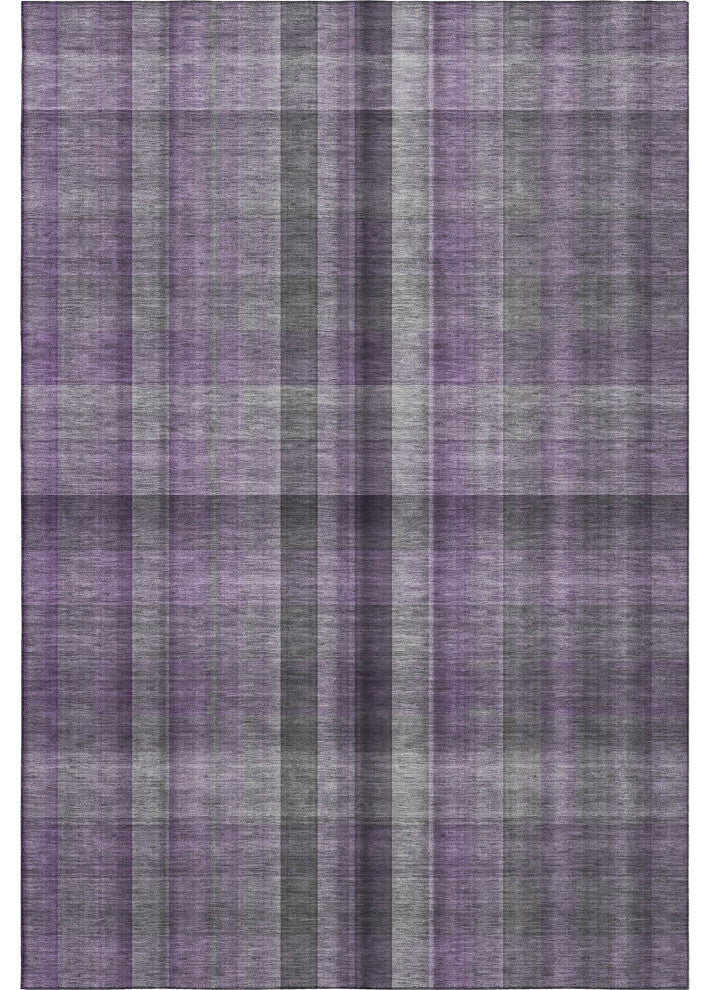 Premium Machine Washable Mayfield AMF548 Purple 3' x 5' Rug