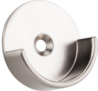 Satin Nickel Open Closet Bracket for Round 1-5/16" Closet Rod with 5 mm Posts