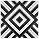 PowerSellerUSA Self-Stick Vinyl Modern Geometric 20-Pcs 1.5mm Thick Tiles 12"
