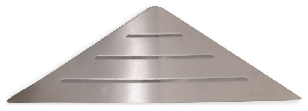 Bath Shelf or Foot Rest 9", Wall Mount Triangle Shelf, Brushed Nickel