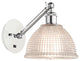 Innovations 317-1W-WPC-G422-LED 1-Light Sconce, White and Polished Chrome
