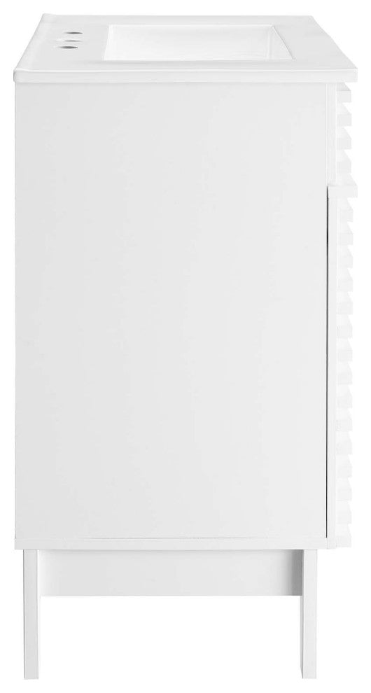 Render 30" Bathroom Vanity Cabinet, White White