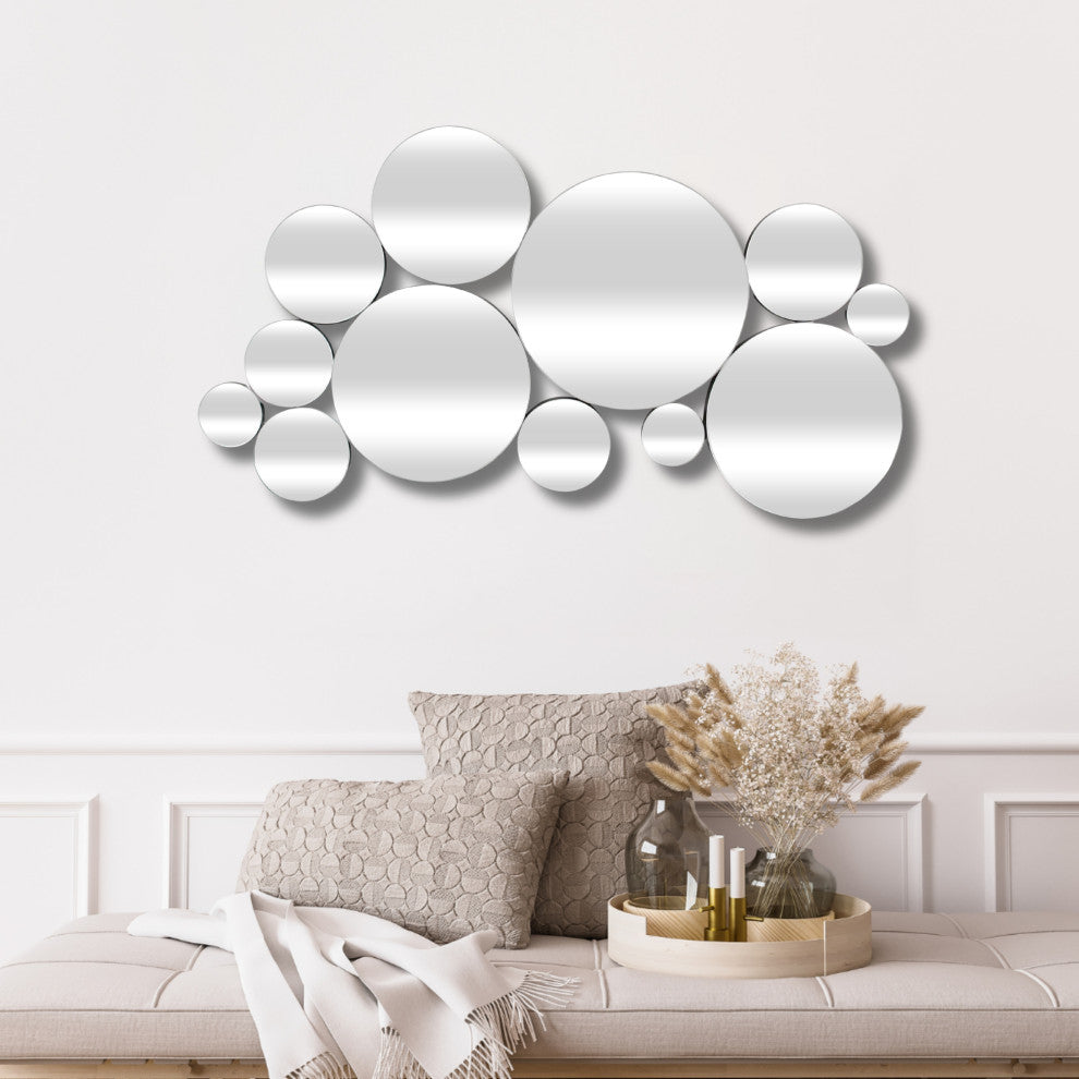 Benuve Abstract Multipane Accent Wall Mirror