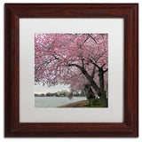 CATeyes 'Tidal Basin Blossoms' Matted Framed Art, 11x11