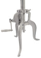 Adjustable Height Crank Table, Whitewash