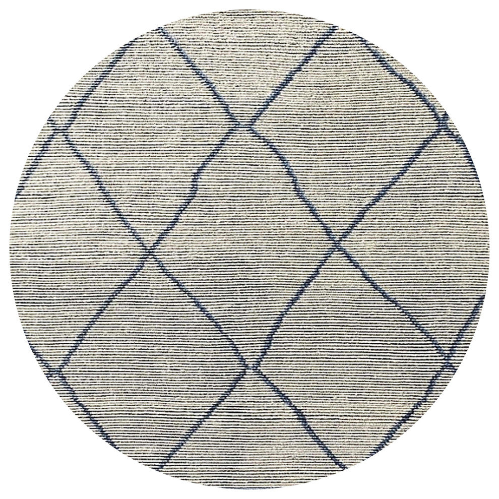 Ahgly Company Indoor Round Mid-Century Modern Area Rugs, 5' Round