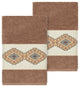 Gianna 2 Piece Embellished Hand Towel Set