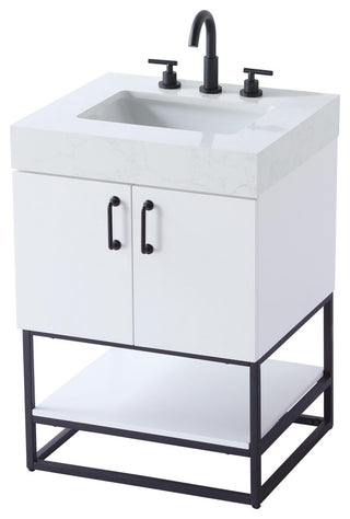 Home Living 24" Single Bathroom Vanity, White