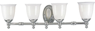 Progress Lighting 4-100W Medium Bath Bracket, Polished Chrome