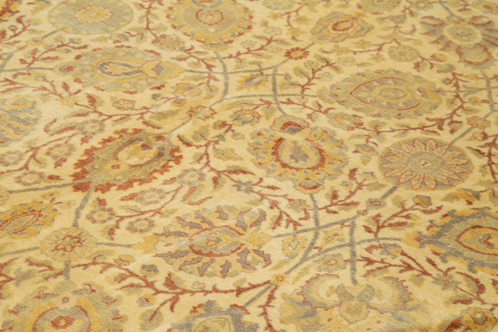 Rug N Carpet - Hand-Knotted Oriental 8' 6" x 11' 8" Pastel Oushak Area Rug