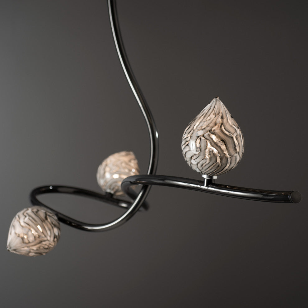 Floret Pendant Ink Finish