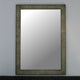 26" Rustic solid fir mirror in grey (26" W x 36" H)
