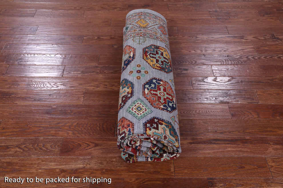 Handmade Bokhara Wool Rug 8' 1" X 11' 0" - Q12777