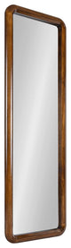 Mid-Century Panel Wood Framed Wall Mirror