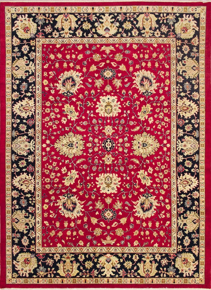 Peshawar Anoud Blue/Red Rug, 8'9x11'11