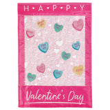 Candy Hearts Flag, Garden, Applique