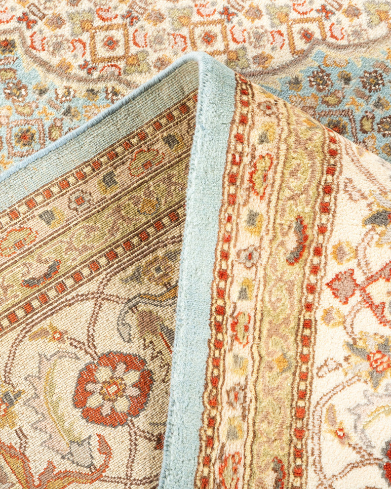 Mogul, One-of-a-Kind Hand-Knotted Area Rug Light Blue, 8'1"x10'5"
