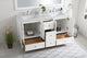60" Double Bathroom Vanity, White