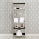Art Deco Diamond Pattern Wallpaper, Gray on Gray, Bolt