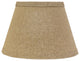 Dark Tan Linen Shade, 14", Empire With Spider Fitter